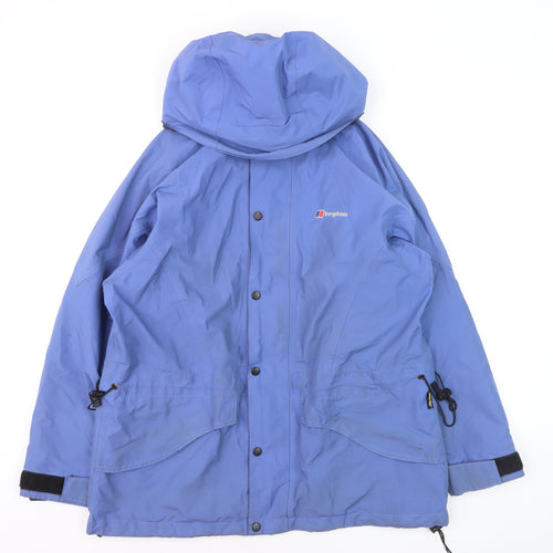 Berghaus Women's Blue Waterproof Hooded Parka Jacket Size 12