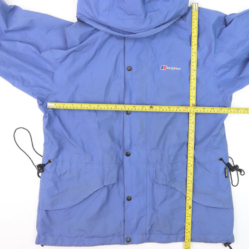 Berghaus Women's Blue Waterproof Hooded Parka Jacket Size 12