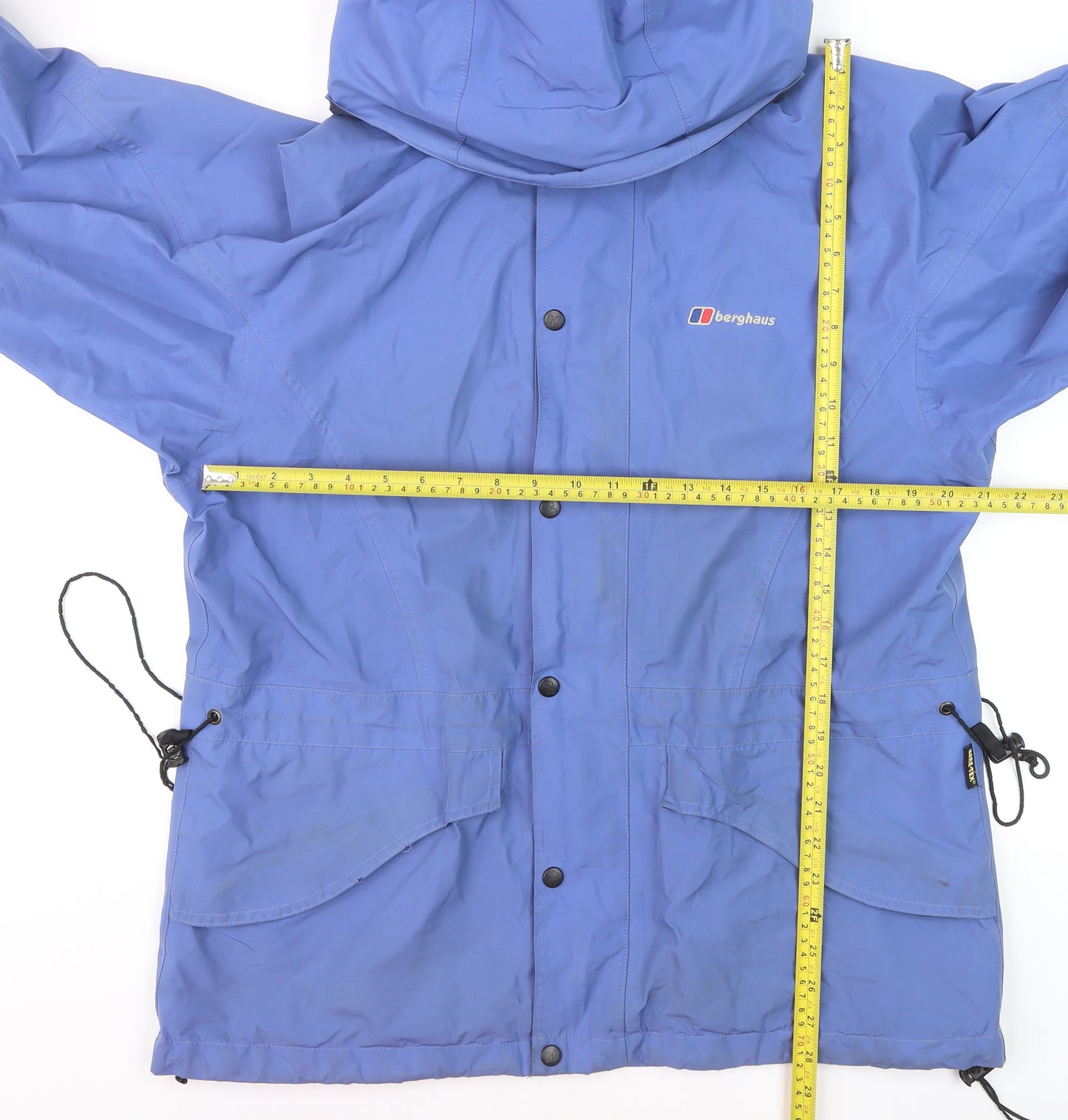 Berghaus Women's Blue Waterproof Hooded Parka Jacket Size 12