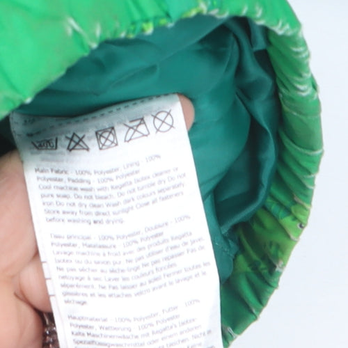 Regatta Unisex Baby Green Dinosaur Rain Coat Jacket 4 Plus Hooded Polyester