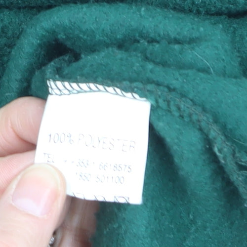 Traditional Craftwear Men's Green Fleece 1/2 Zip Pullover Sweatshirt M