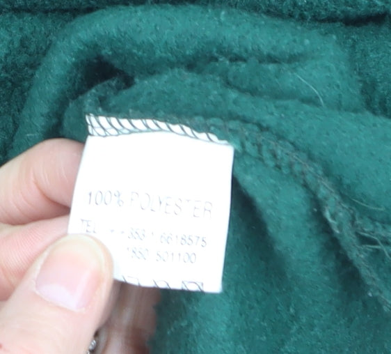 Traditional Craftwear Men's Green Fleece 1/2 Zip Pullover Sweatshirt M