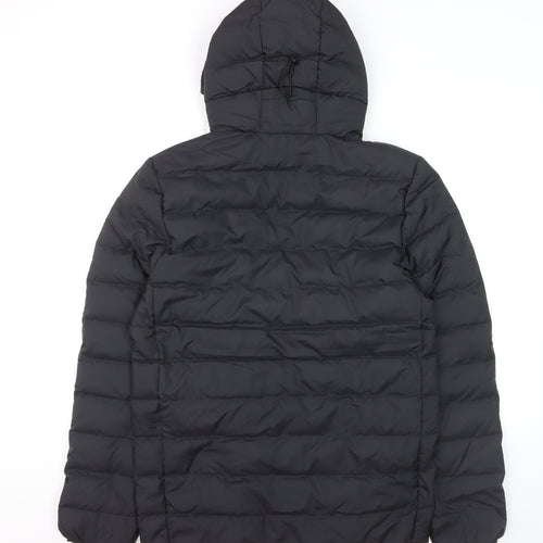Marks and Spencer Men’s Black S Hooded Puffer Jacket Winter Coat