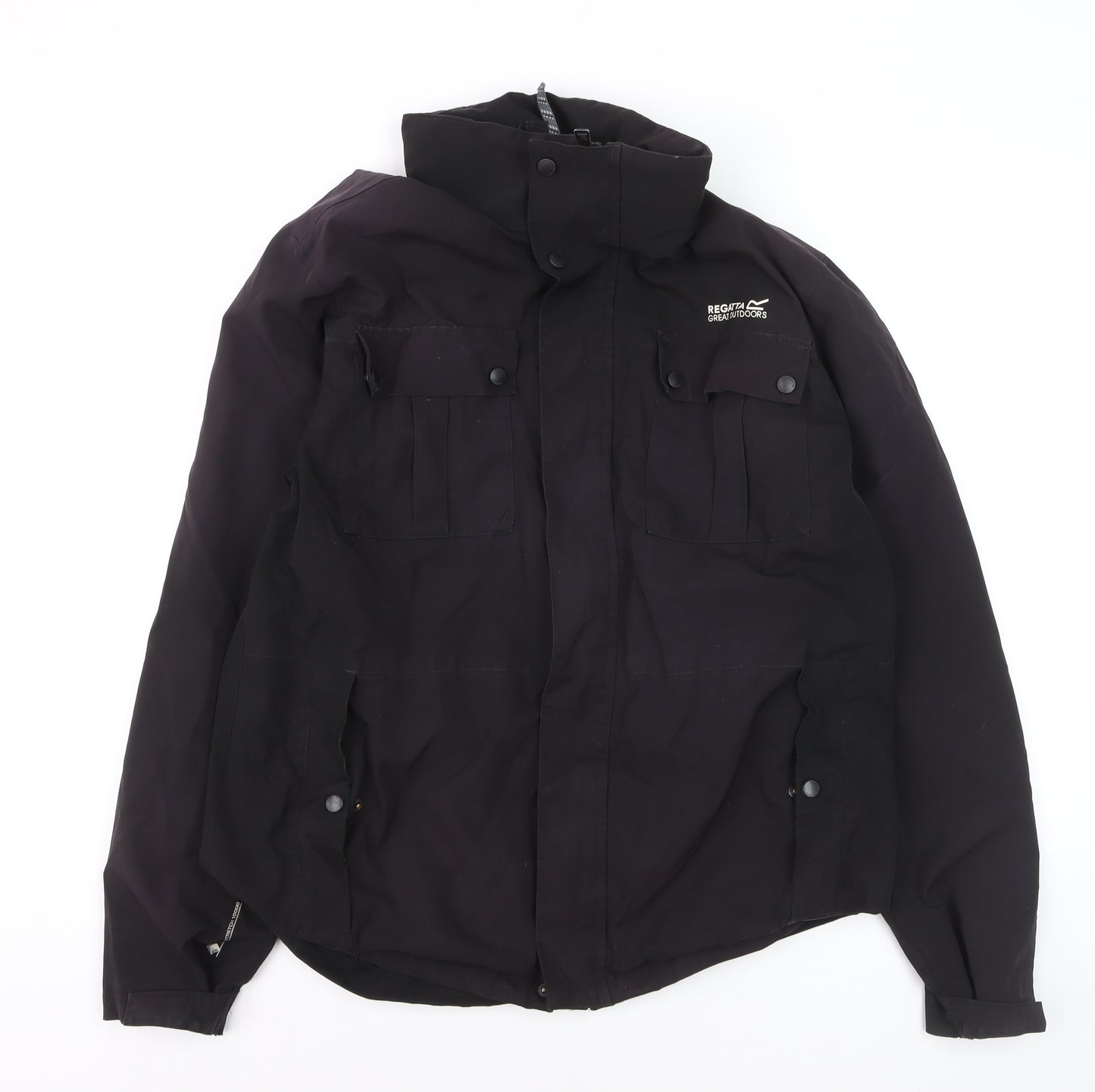 Regatta Men's Black Waterproof Parka Jacket L Outdoor Hiking