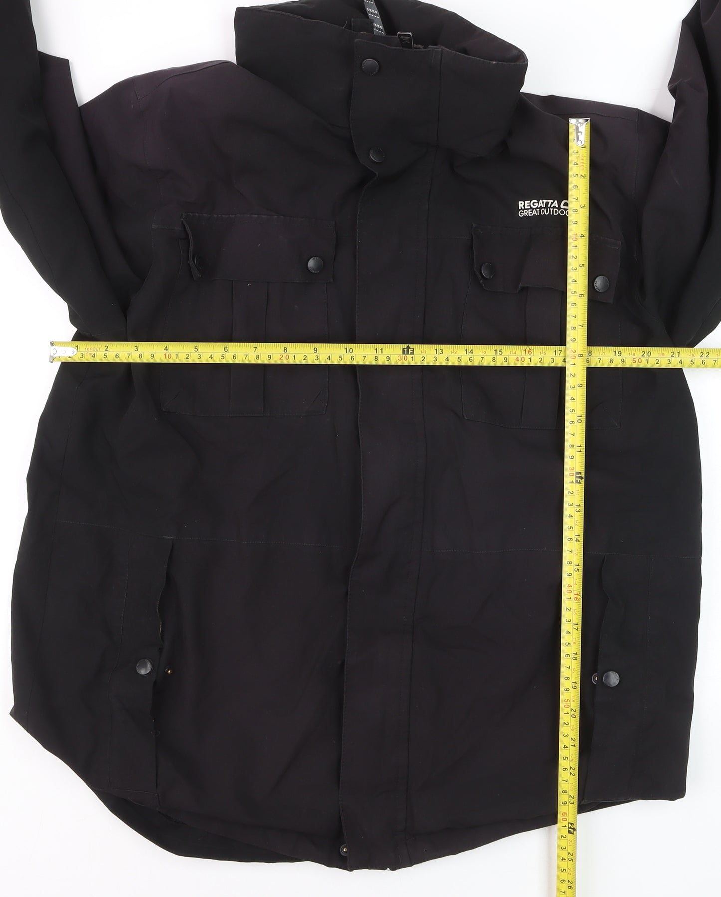 Regatta Men's Black Waterproof Parka Jacket L Outdoor Hiking