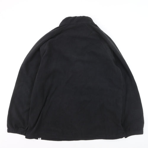 TOG24 Men's Black Fleece 1/2 Zip Windbreaker Jacket Size L
