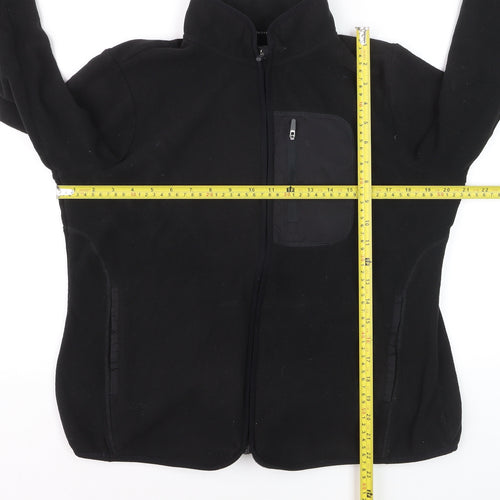 Marks and Spencer Goodmove Men's Black Fleece Track Jacket Size L