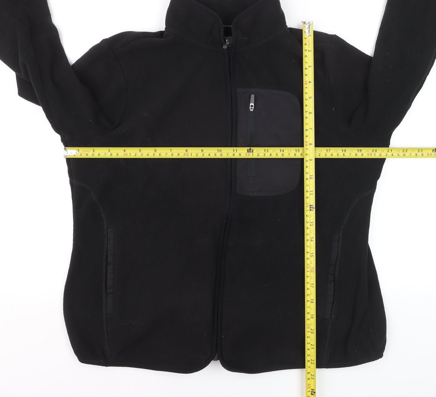 Marks and Spencer Goodmove Men's Black Fleece Track Jacket Size L