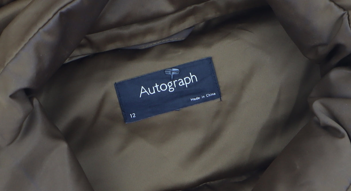Marks and Spencer Autograph Women’s Brown Puffer Jacket Size 12