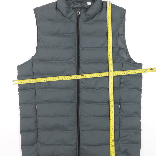 Marks and Spencer Men's Grey Puffer Gilet M Regular Water Resistant