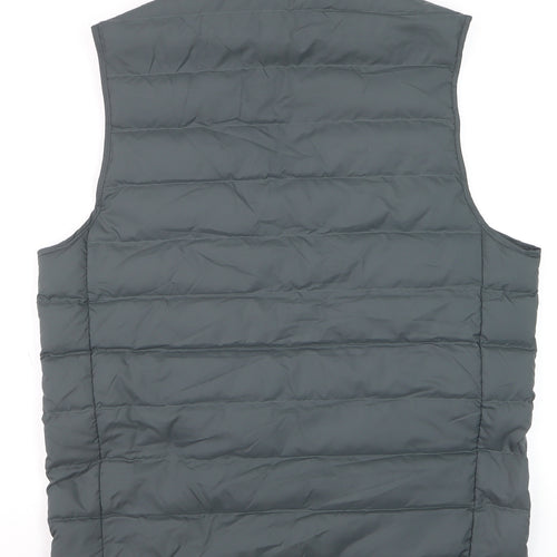 Marks and Spencer Men's Grey Puffer Gilet M Regular Water Resistant