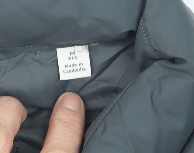 Marks and Spencer Men's Grey Puffer Gilet M Regular Water Resistant