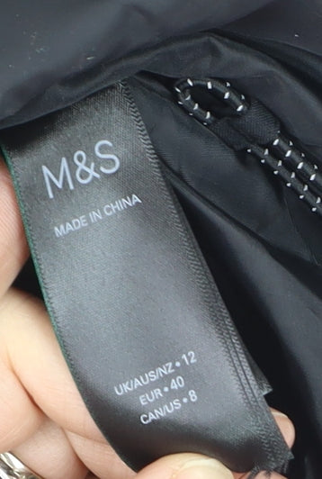 Marks and Spencer Women’s Black Waterproof Ski Jacket Size 12