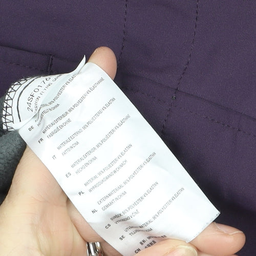 Outdoor Ventures Women's Purple L Softshell Rain Coat Hooded Long Sleeve