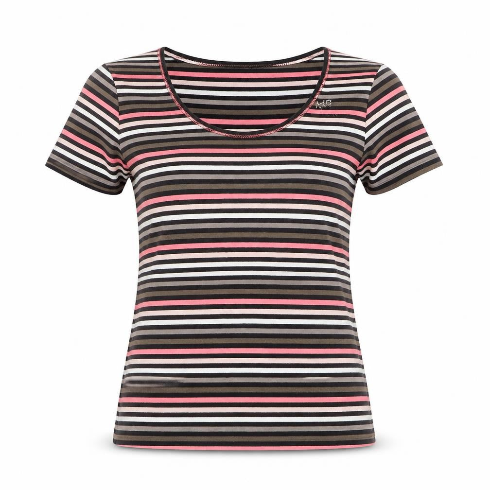 Armand Thiery Women’s Multicoloured Striped Cotton T-Shirt L