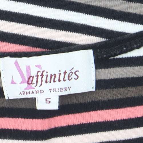 Armand Thiery Women’s Multicoloured Striped Cotton T-Shirt L