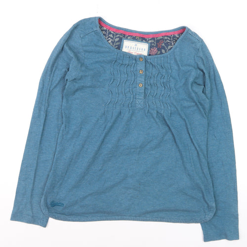Brakeburn Women’s Blue Long Sleeve Basic T-Shirt Size 12