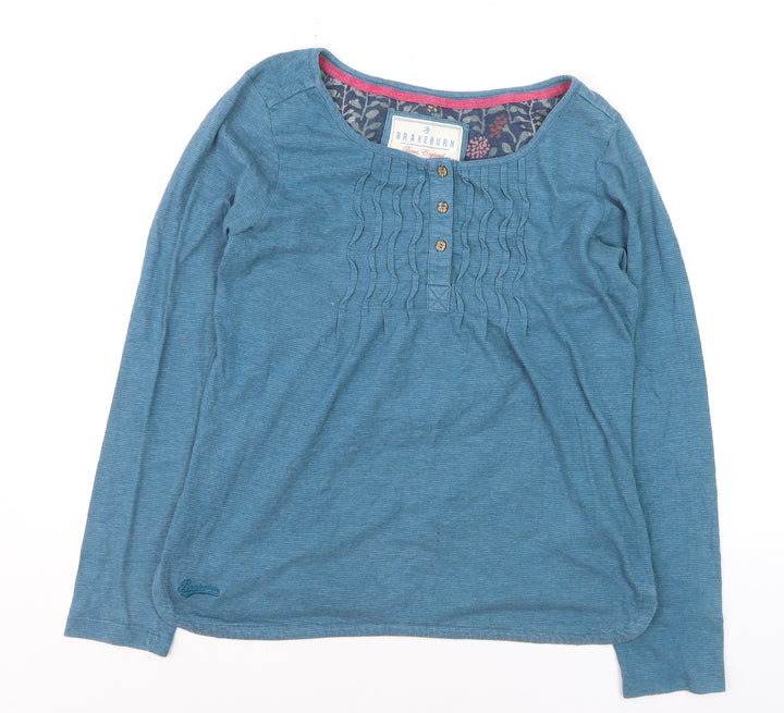 Brakeburn Women’s Blue Long Sleeve Basic T-Shirt Size 12