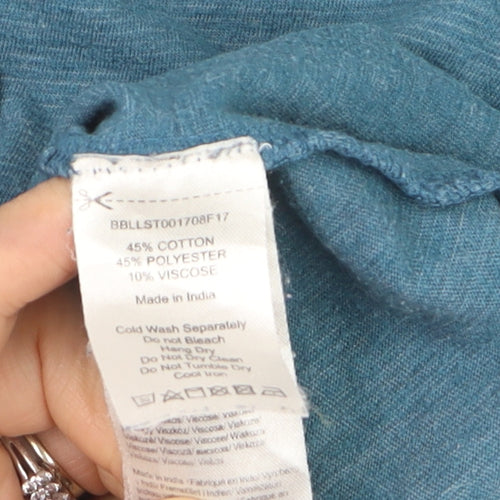 Brakeburn Women’s Blue Long Sleeve Basic T-Shirt Size 12