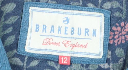 Brakeburn Women’s Blue Long Sleeve Basic T-Shirt Size 12