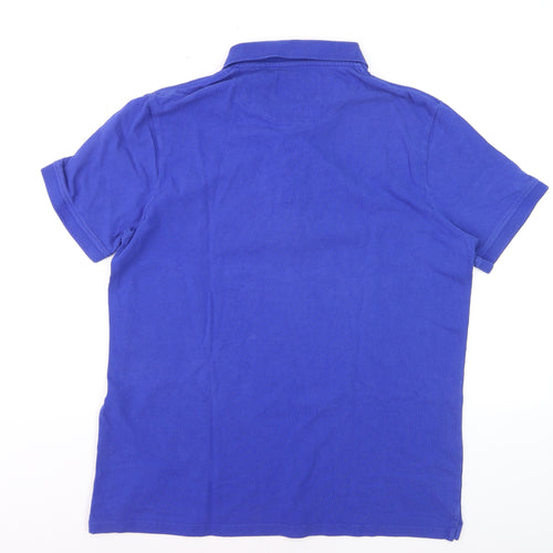 Lyle & Scott Men's Blue XL Cotton Polo Shirt Classic Logo
