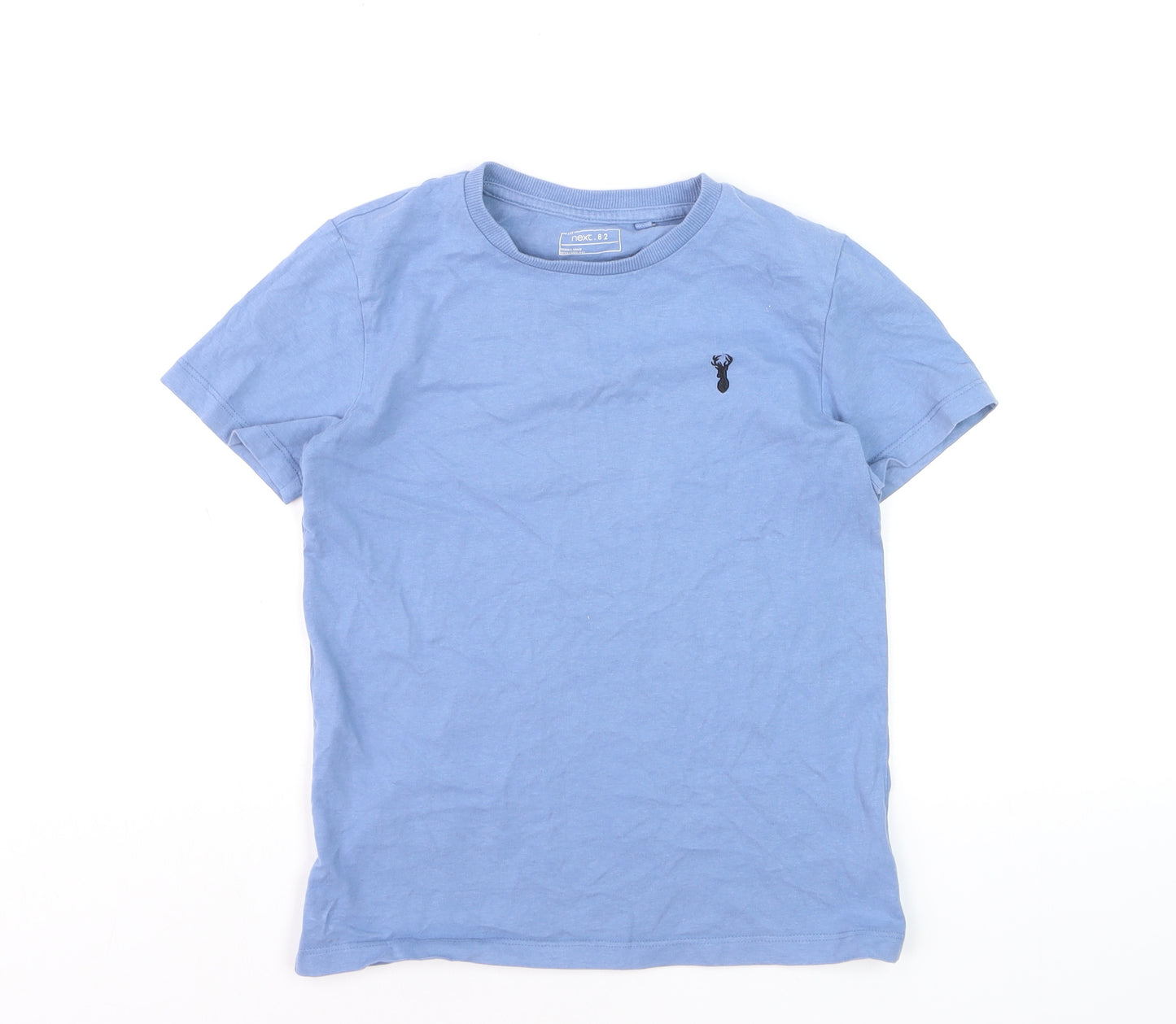 NEXT Boys Blue Cotton Crew Neck Short Sleeve Basic T-Shirt 9 Years