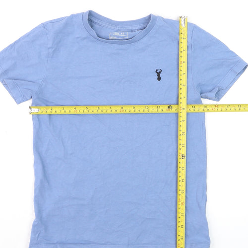 NEXT Boys Blue Cotton Crew Neck Short Sleeve Basic T-Shirt 9 Years