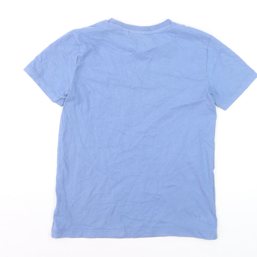 NEXT Boys Blue Cotton Crew Neck Short Sleeve Basic T-Shirt 9 Years