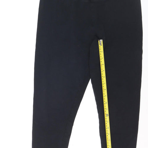 Primark Women’s Black Cotton Blend Ankle Leggings Size L