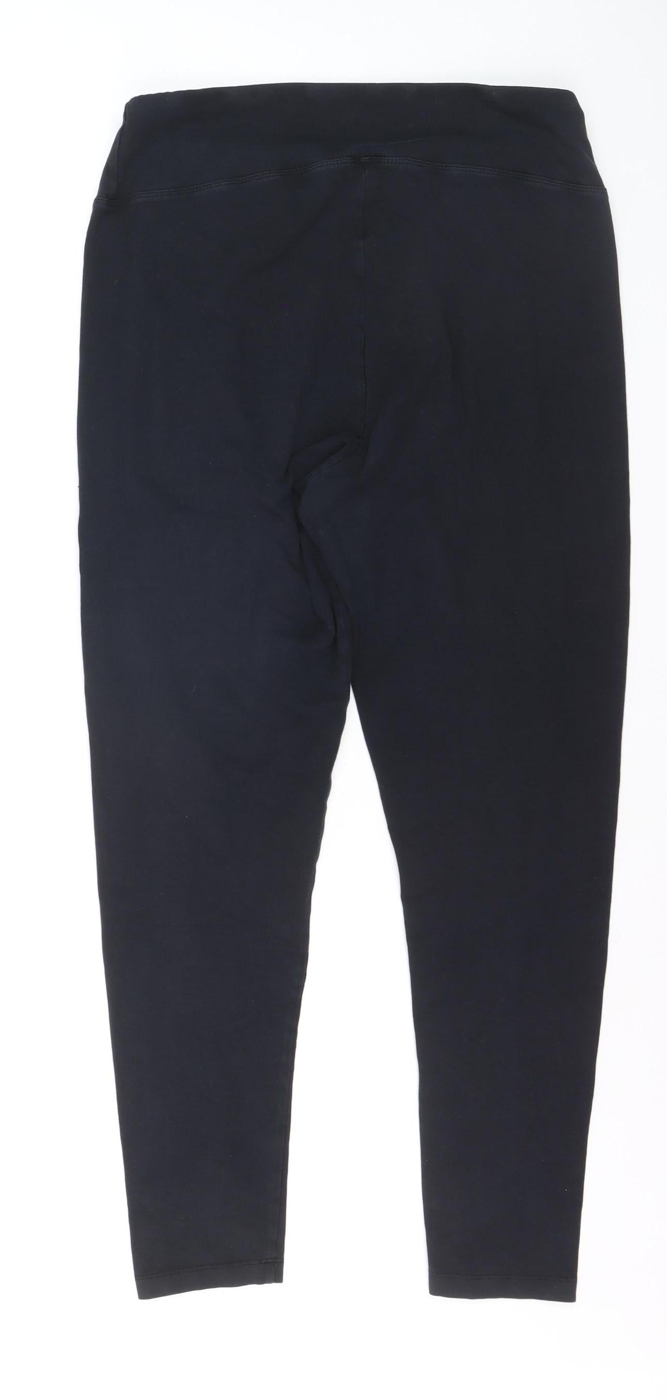Primark Women’s Black Cotton Blend Ankle Leggings Size L