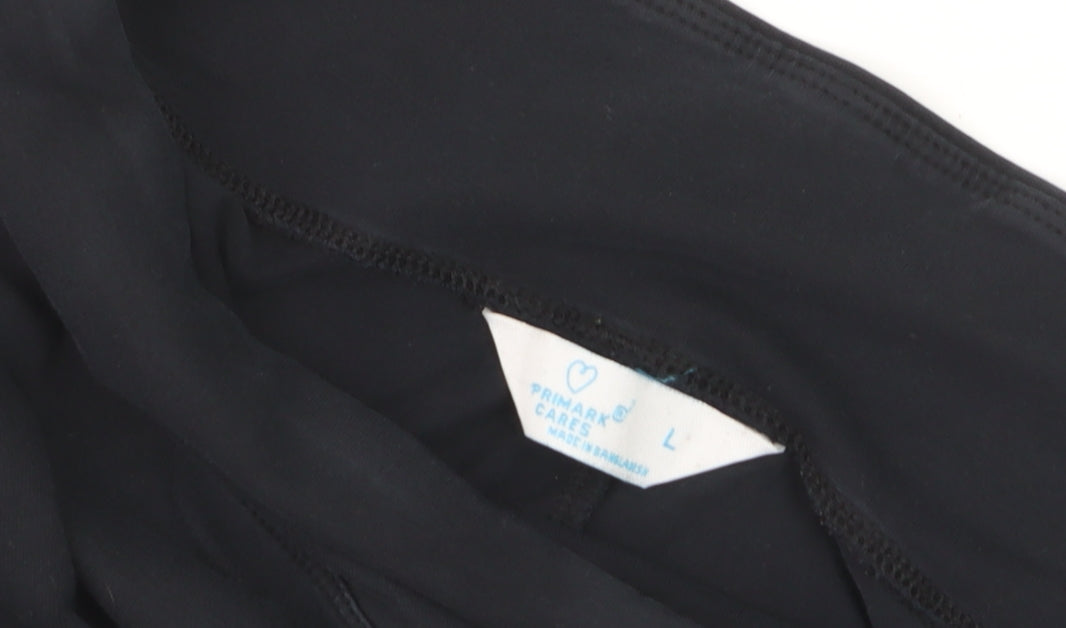 Primark Women’s Black Cotton Blend Ankle Leggings Size L