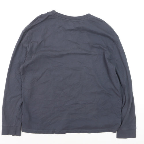 Marks and Spencer Girls Grey Stitch Long Sleeve T-Shirt 12-13 Years