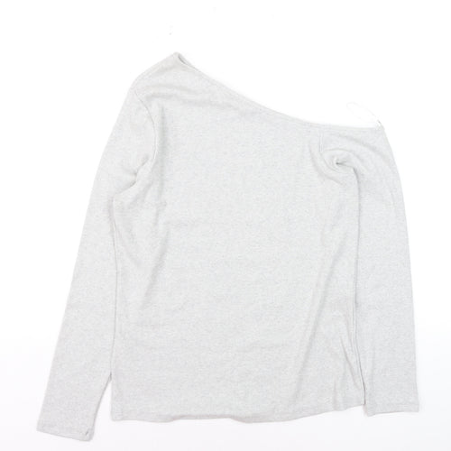 Marks and Spencer Women’s Grey One Shoulder Long Sleeve Top Size 18