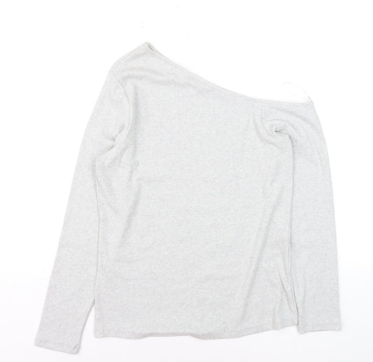 Marks and Spencer Women’s Grey One Shoulder Long Sleeve Top Size 18