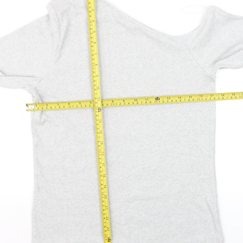 Marks and Spencer Women’s Grey One Shoulder Long Sleeve Top Size 18