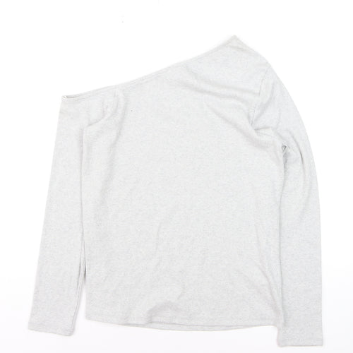 Marks and Spencer Women’s Grey One Shoulder Long Sleeve Top Size 18