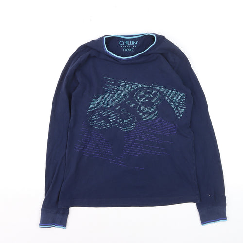 Next Boys Blue Long Sleeve Graphic Video Game T-Shirt 12 Years
