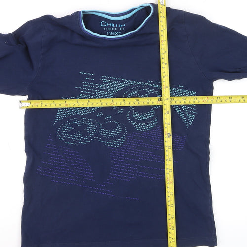 Next Boys Blue Long Sleeve Graphic Video Game T-Shirt 12 Years