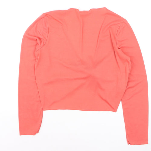 Store Twenty One Women's Pink Size 14 Tie Front Cardigan