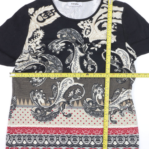 Alexara Women’s Multicoloured Paisley Jersey Long Sleeve Top L