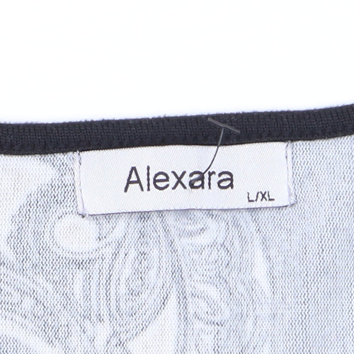 Alexara Women’s Multicoloured Paisley Jersey Long Sleeve Top L