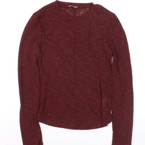 Fat Face Womens Red Knit Long Sleeve Pullover Jumper M