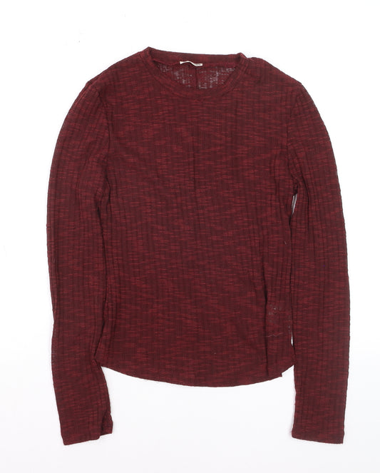 Fat Face Womens Red Knit Long Sleeve Pullover Jumper M
