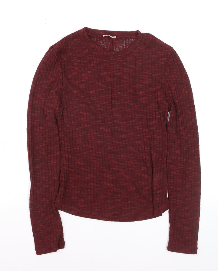 Fat Face Womens Red Knit Long Sleeve Pullover Jumper M