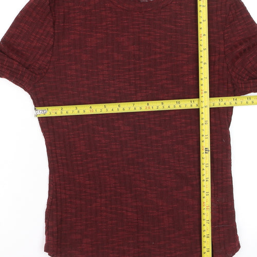 Fat Face Womens Red Knit Long Sleeve Pullover Jumper M