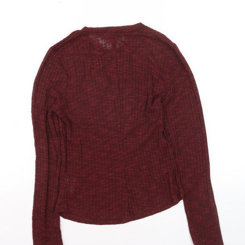 Fat Face Womens Red Knit Long Sleeve Pullover Jumper M
