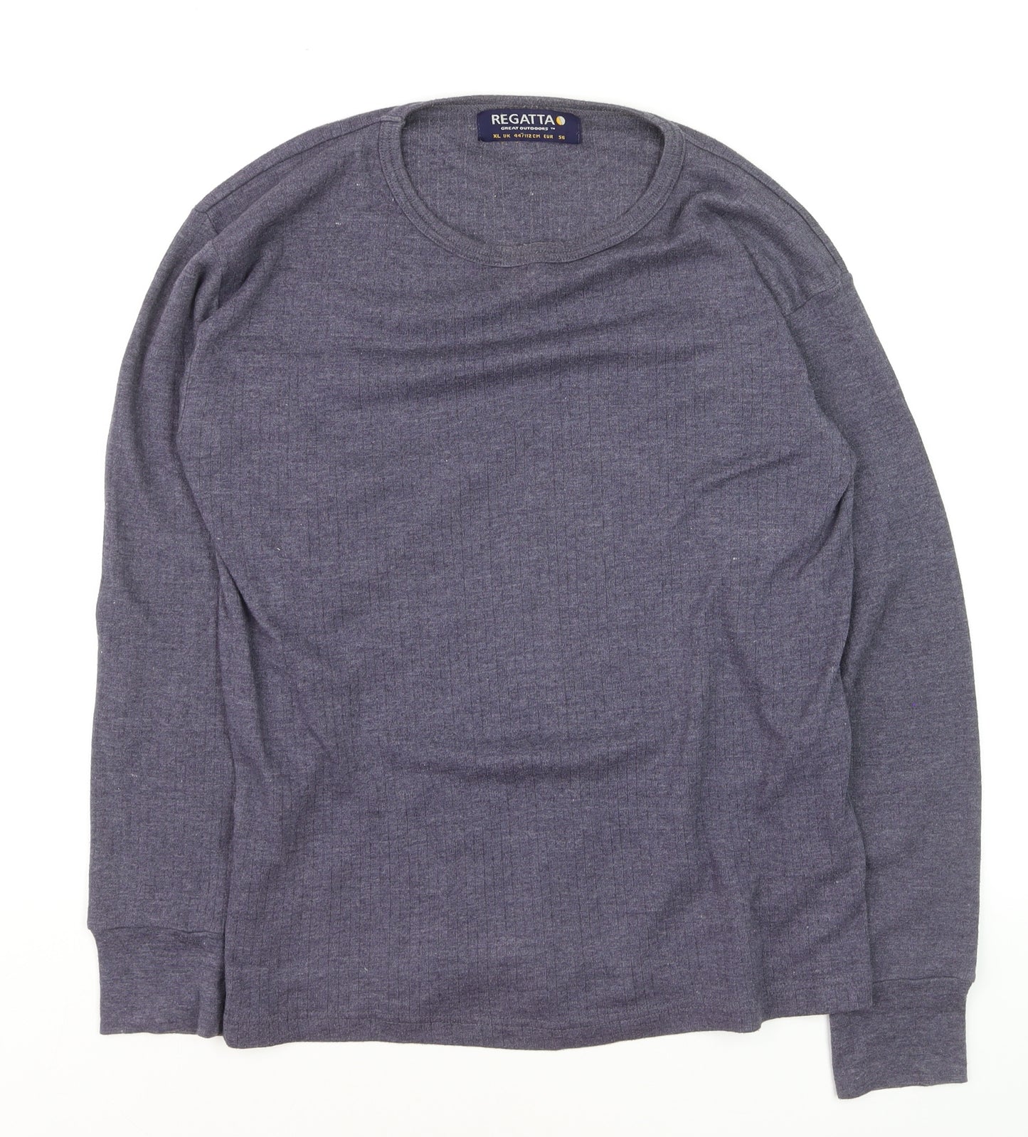 Regatta Men's Grey Long Sleeve Crew Neck Casual Top XL