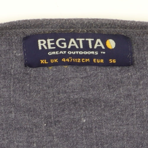 Regatta Men's Grey Long Sleeve Crew Neck Casual Top XL