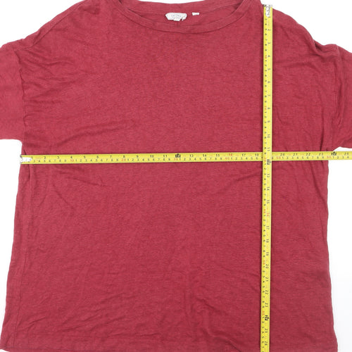 Fat Face Men’s Red Cotton Crew Neck Short Sleeve T-Shirt Size L