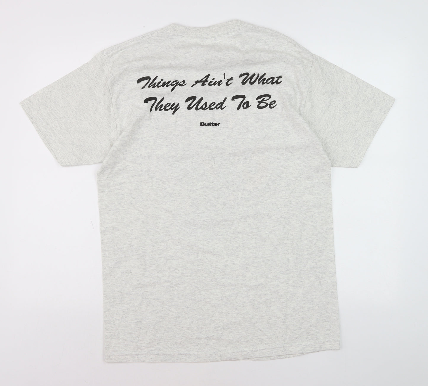 Butter Men's Grey Music Graphic Short Sleeve T-Shirt Size M